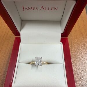 James Allen Internally Flawless (IF) Radiant Diamond Engagement Ring